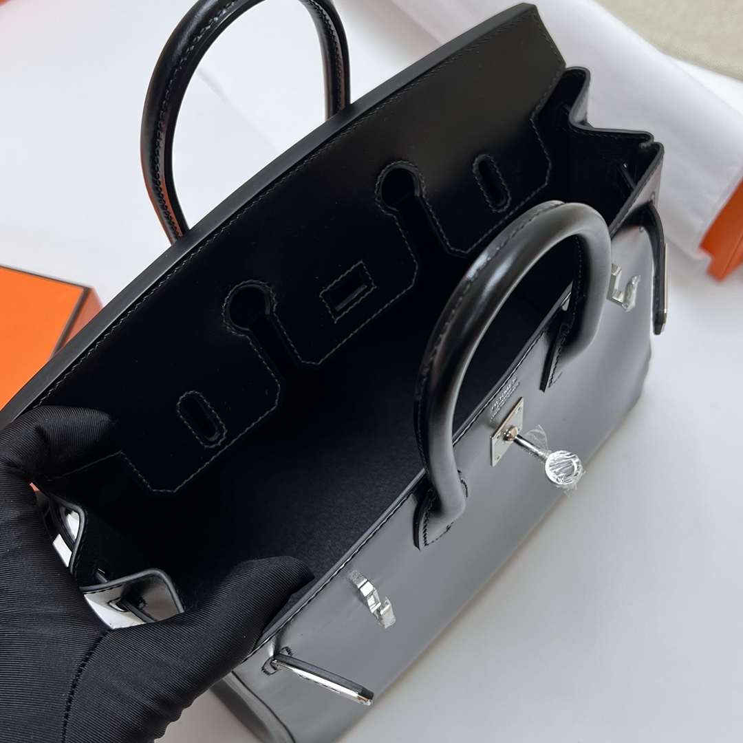 에르메스 버킨백25 블랙 은장